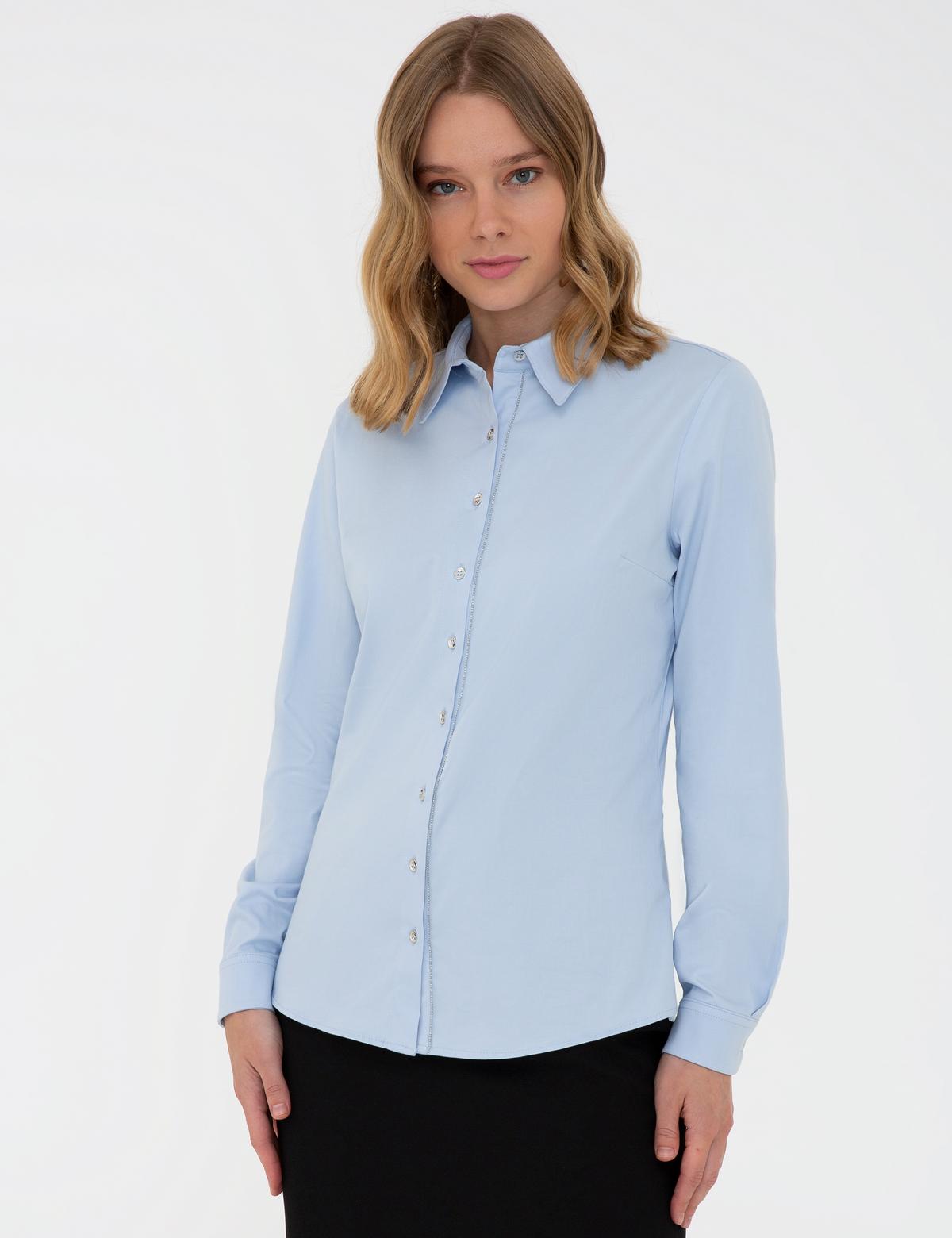 Mavi Uzun Kollu Gömlek