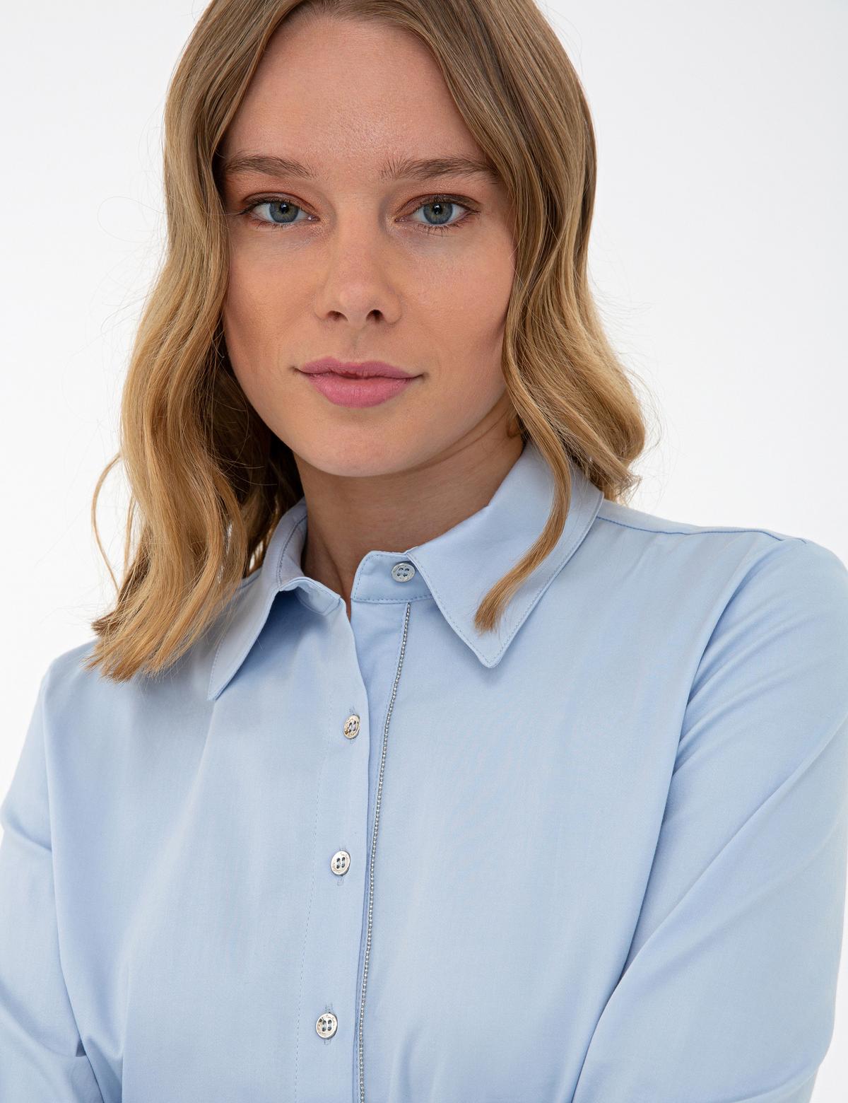 Mavi Uzun Kollu Gömlek - 50241700009