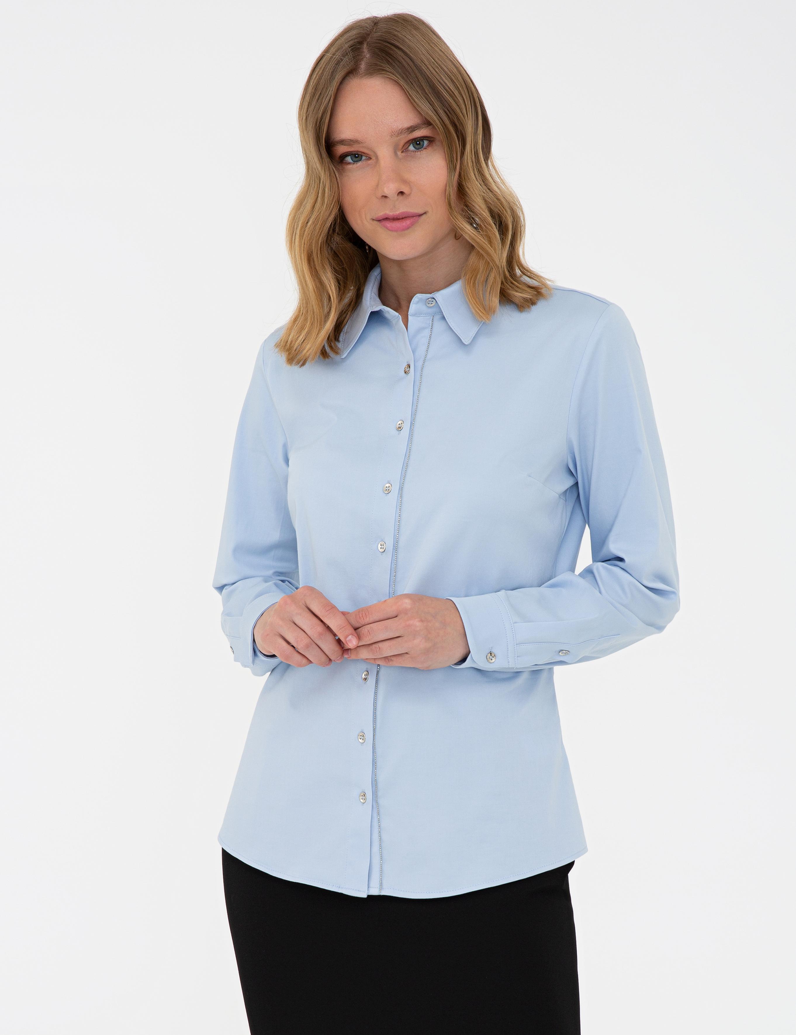 Mavi Uzun Kollu Gömlek