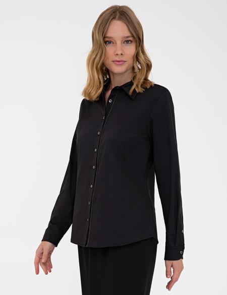 Siyah Uzun Kollu Gömlek - 50241700012