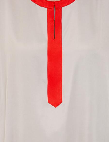 Gri Kolsuz Bluz - 50243777004