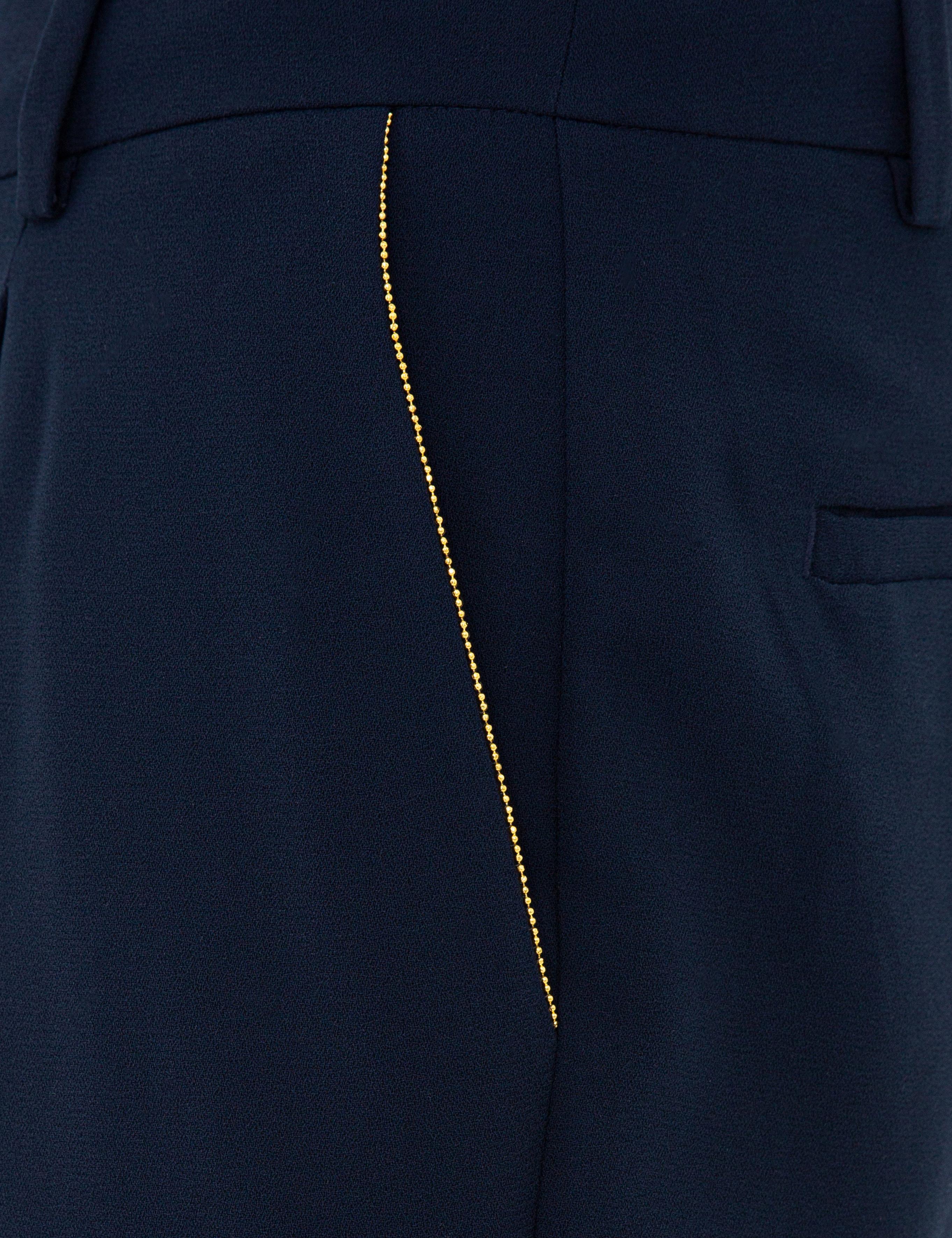 Lacivert Carrot Fit Kumaş Pantolon