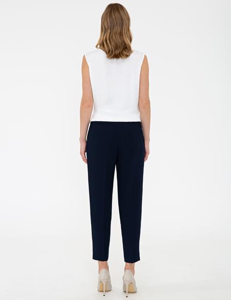 Lacivert Carrot Fit Kumaş Pantolon - 50241703006