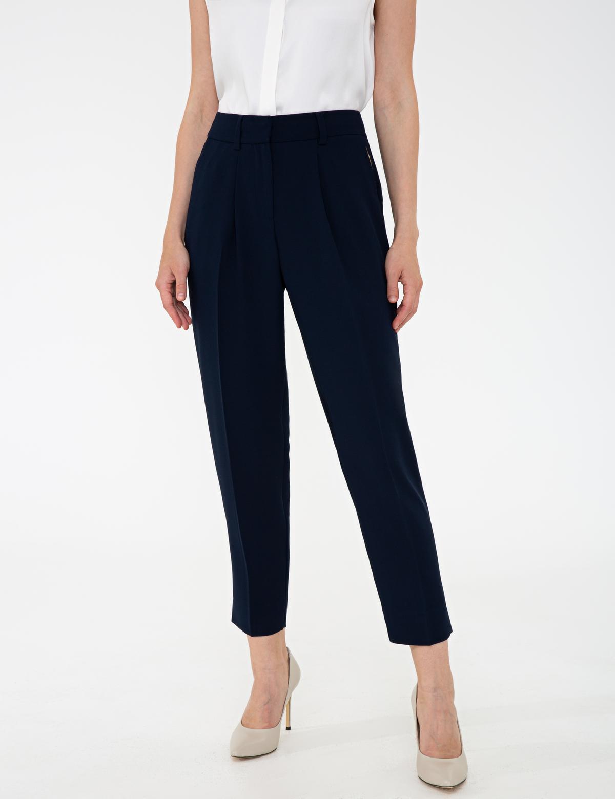 Lacivert Carrot Fit Kumaş Pantolon - 50241703006