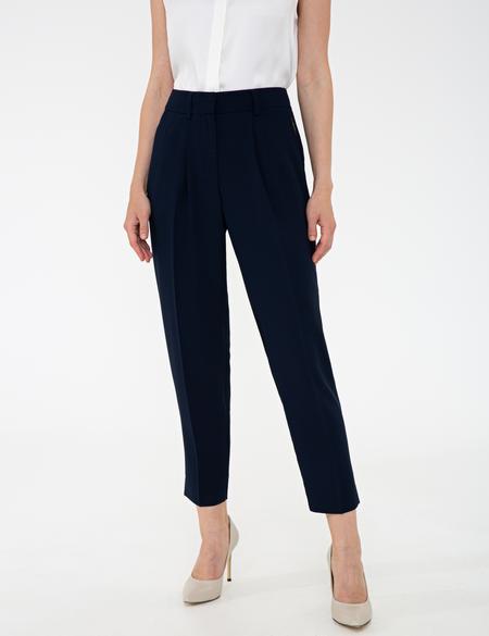 Lacivert Carrot Fit Kumaş Pantolon - 50241703006