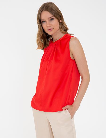 Nar Çiçeği Regular Fit Kolsuz Bluz - 50242101001