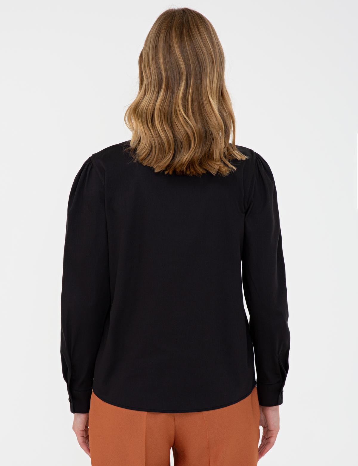 Siyah Uzun Kollu Gömlek - 50241699007