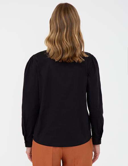 Siyah Uzun Kollu Gömlek - 50241699007