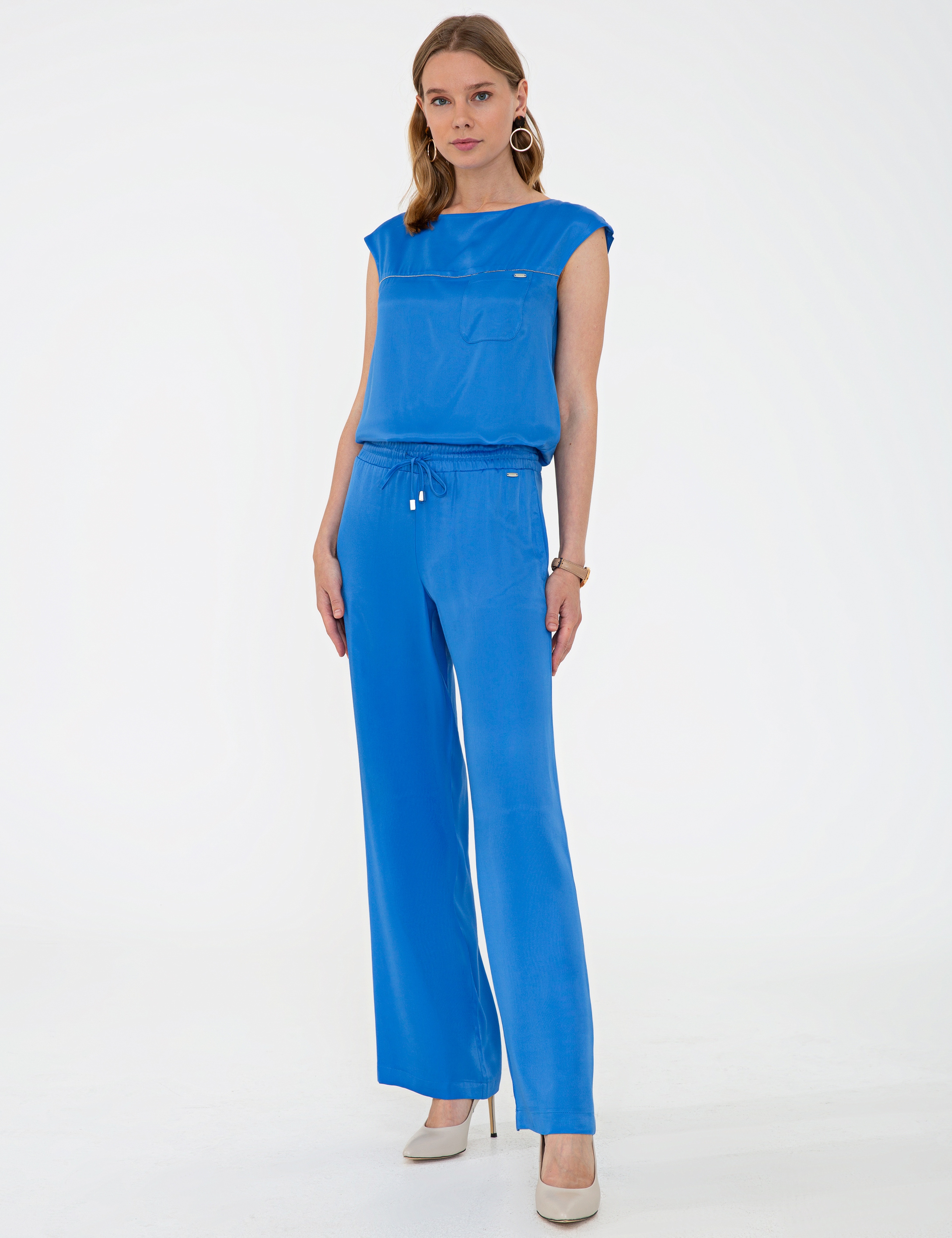 Saks Rahat Kesim Kanvas Pantolon - Image 4