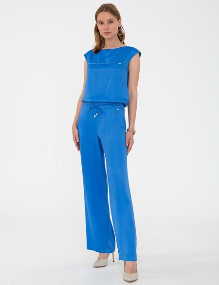 Saks Rahat Kesim Kanvas Pantolon - 50243312025