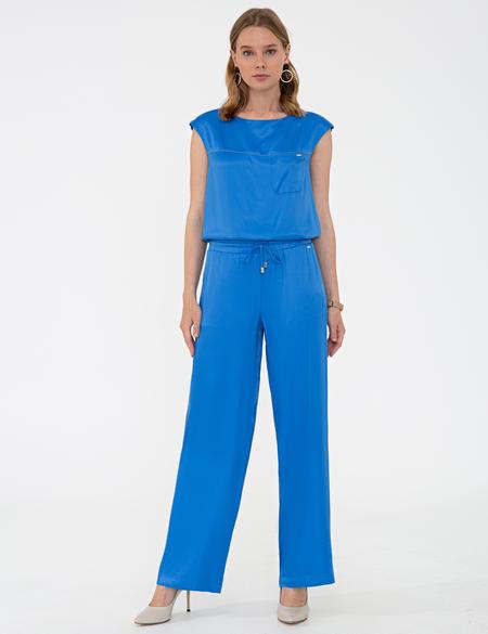 Saks Rahat Kesim Kanvas Pantolon - 50243312025