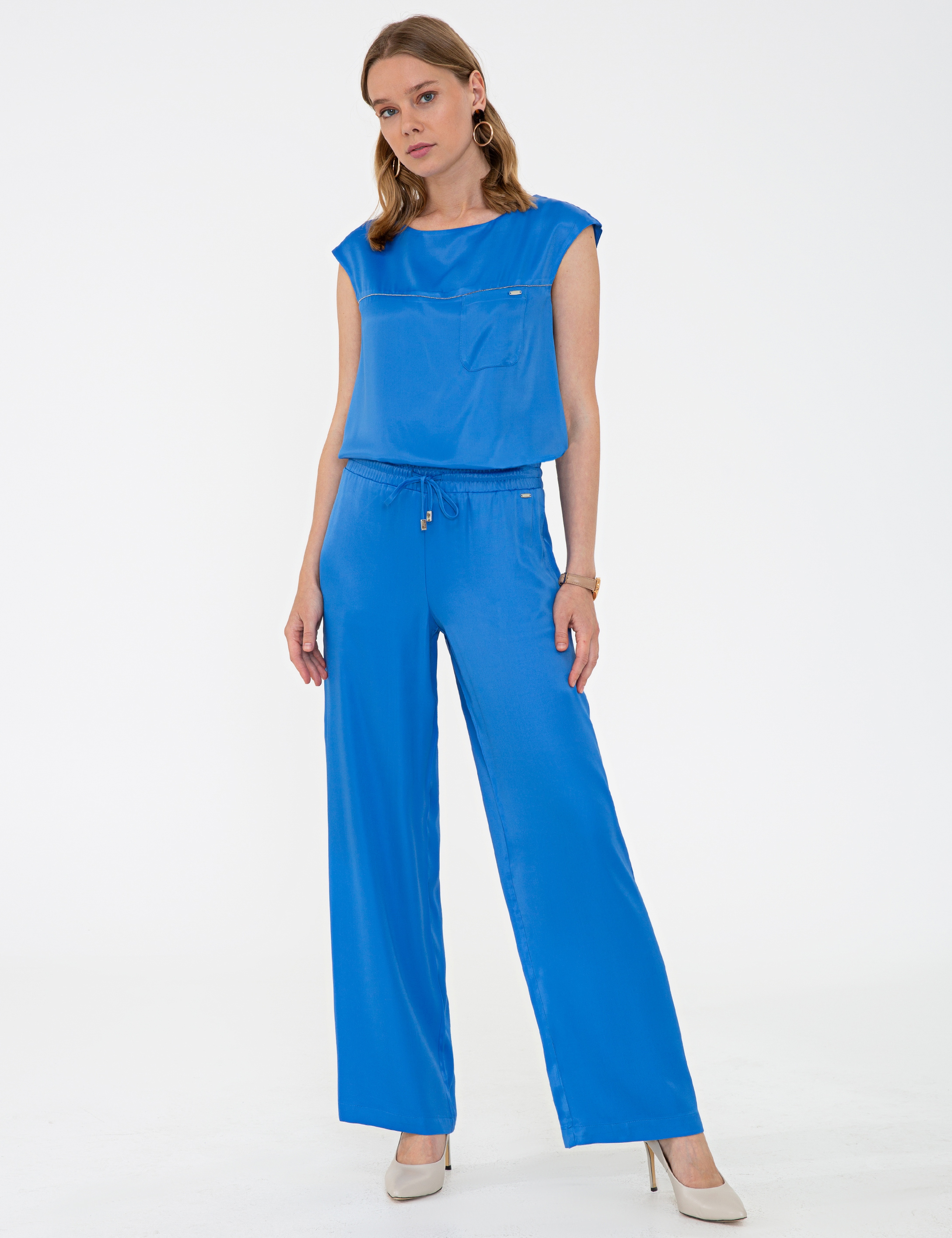 Saks Rahat Kesim Kanvas Pantolon - Image 3