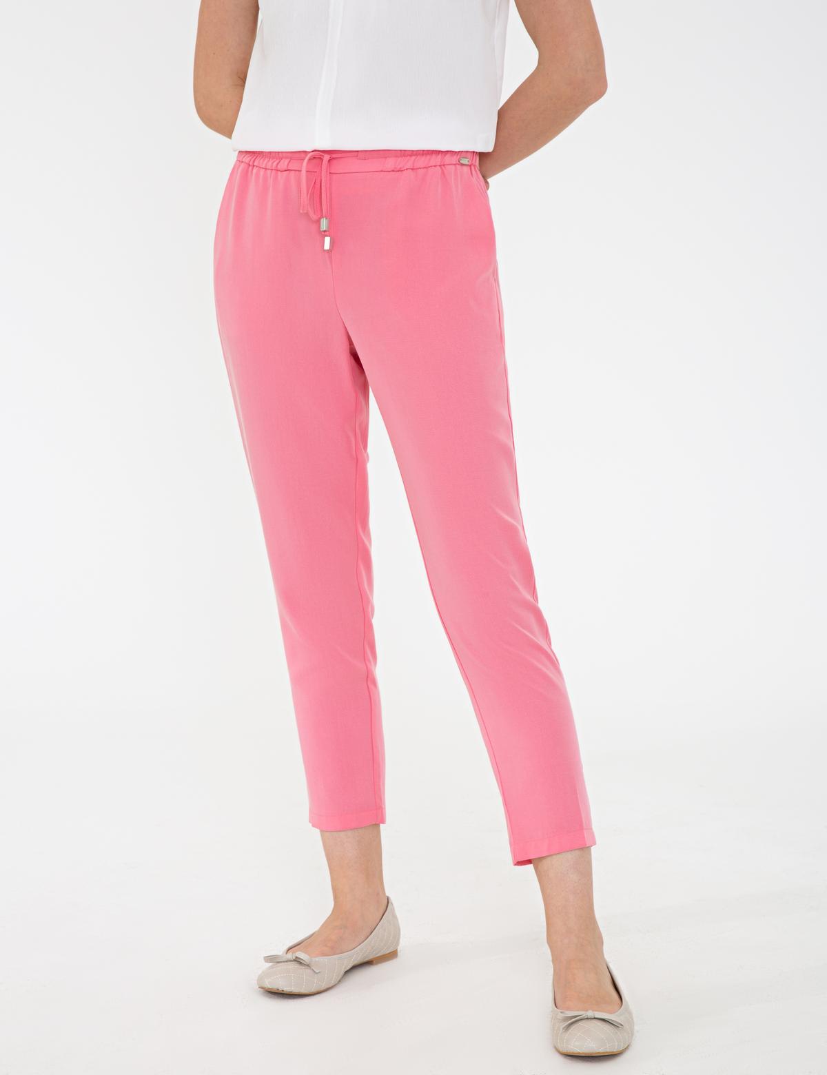 Pembe Rahat Kesim Kanvas Pantolon - 50243893010