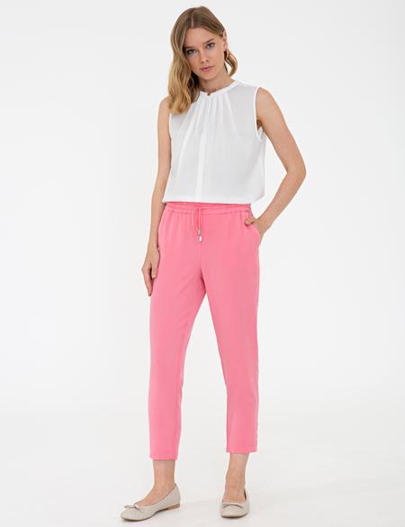 Pembe Rahat Kesim Kanvas Pantolon - 50243893010