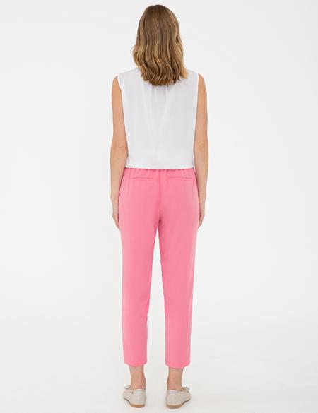 Pembe Rahat Kesim Kanvas Pantolon - 50243893010