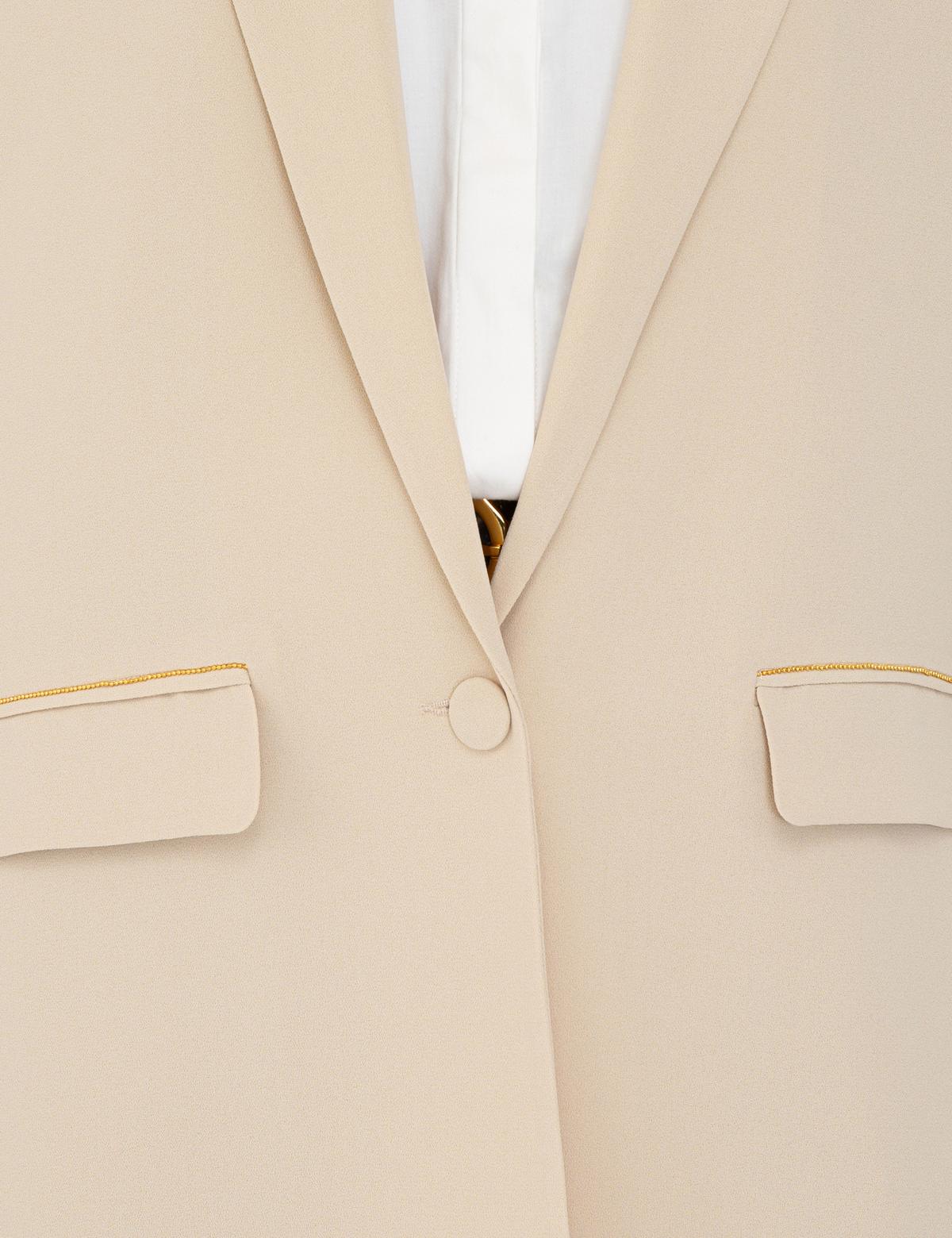 Bej Regular Fit Ceket - 50241706007