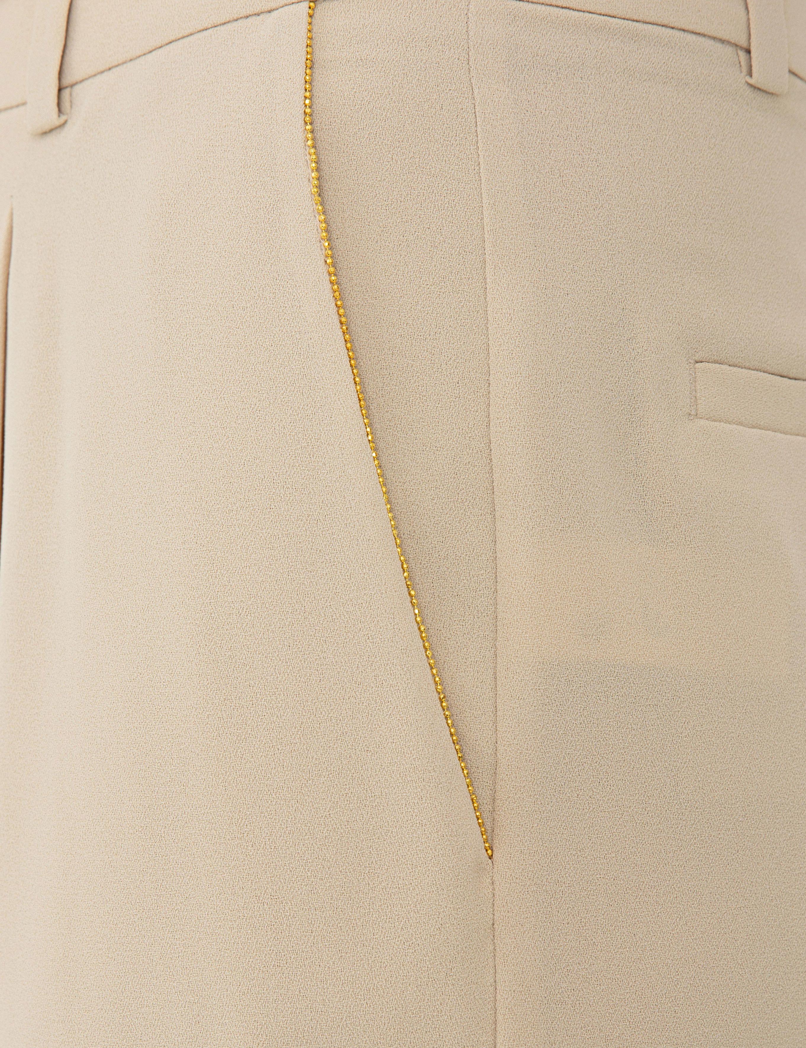 Bej Carrot Fit Kumaş Pantolon