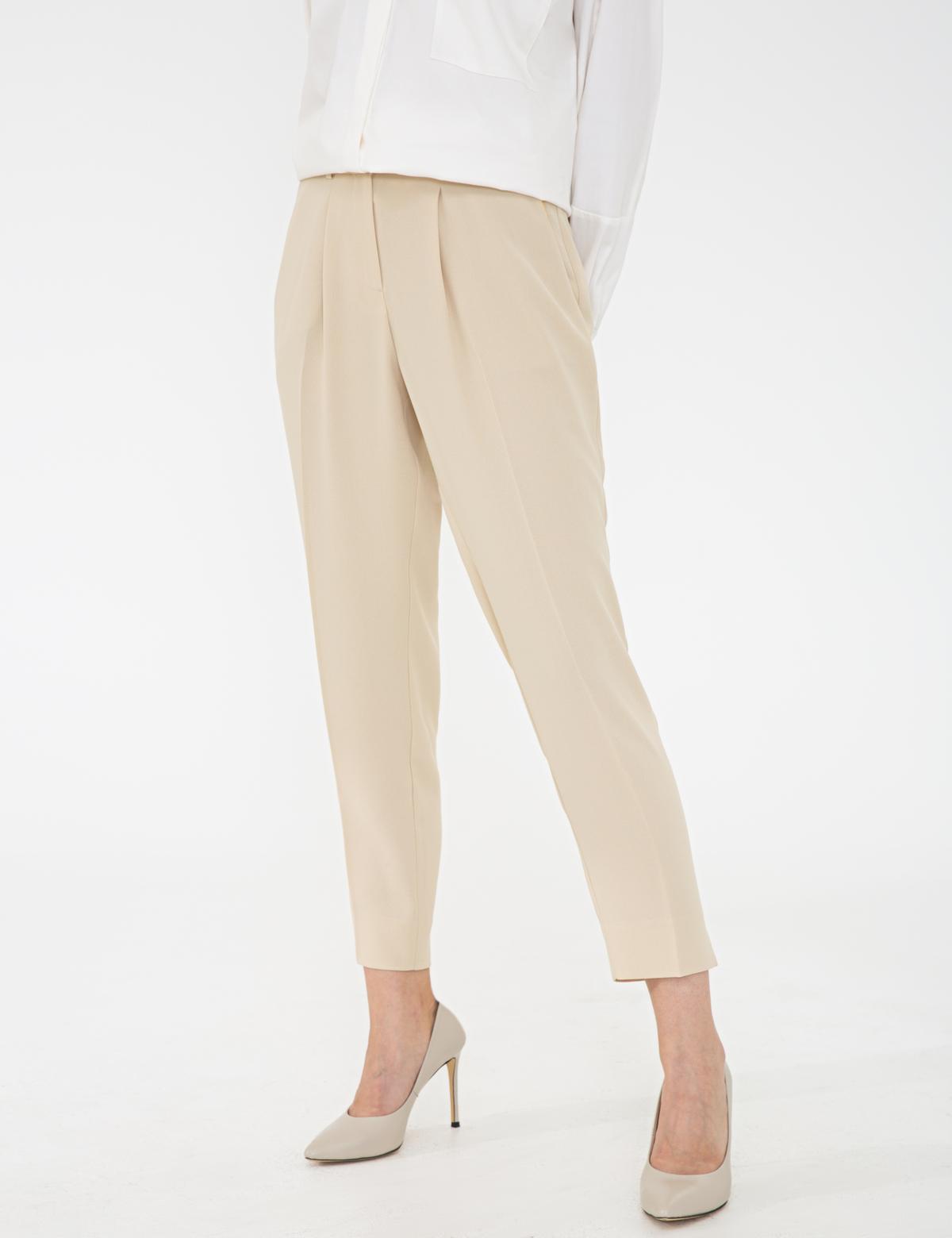 Bej Carrot Fit Kumaş Pantolon - 50241703004