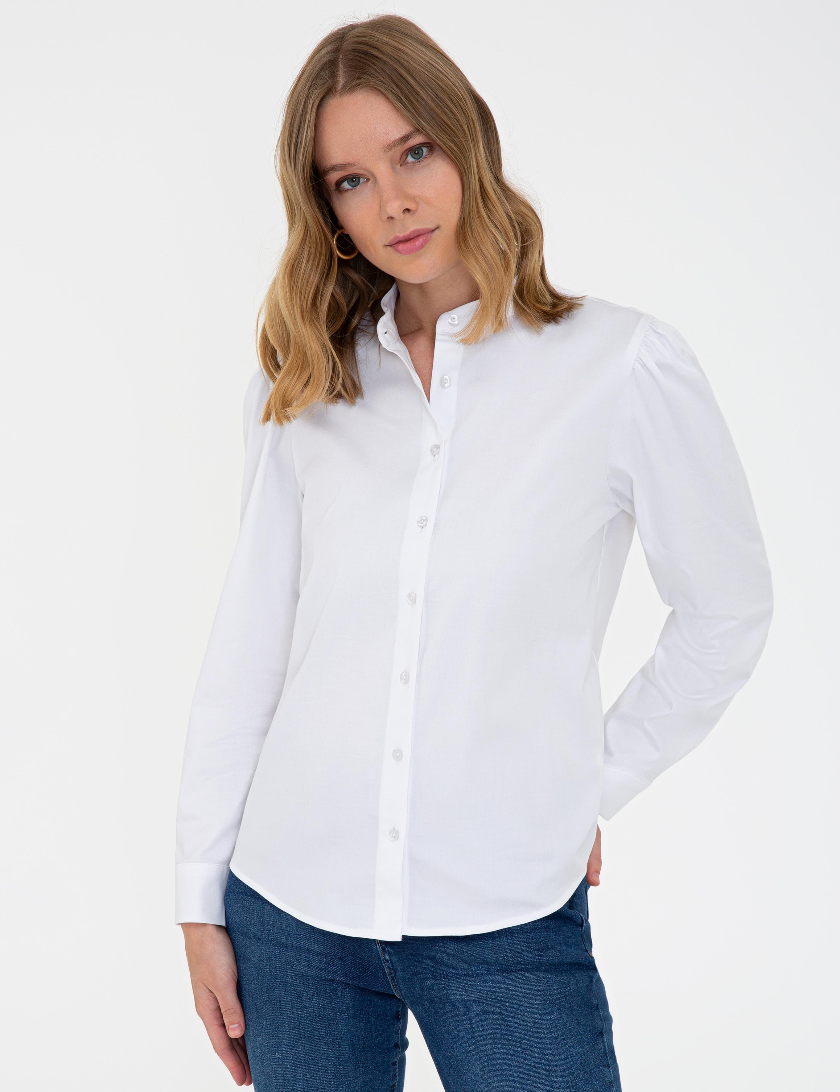 Beyaz Uzun Kollu Gömlek