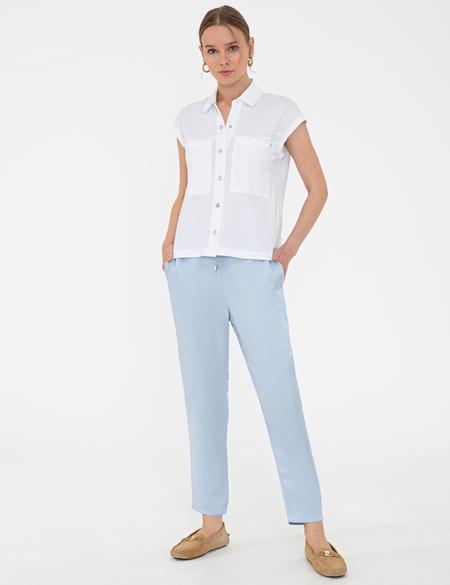 Mavi Rahat Kesim Kanvas Pantolon - 50243893023