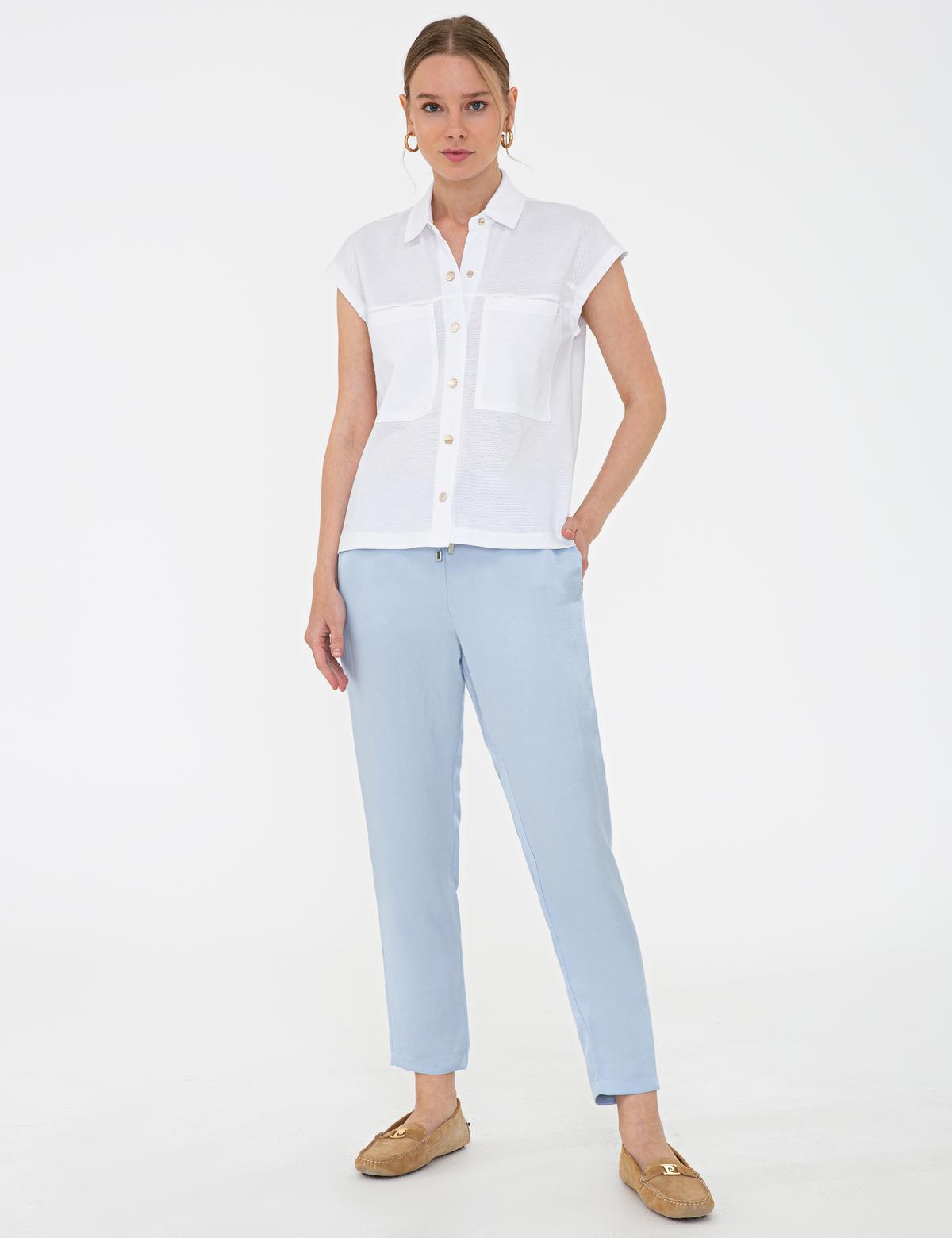 Mavi Rahat Kesim Kanvas Pantolon - 50243893023