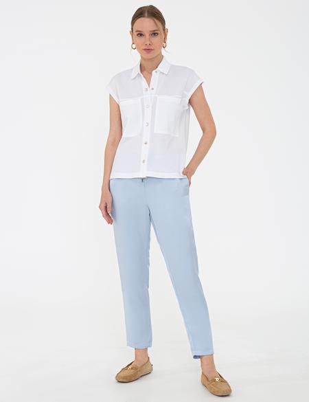 Mavi Rahat Kesim Kanvas Pantolon - 50243893023