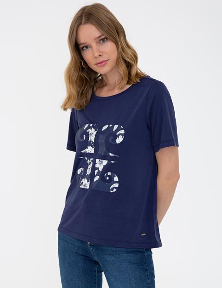 Lacivert Regular Fit Tişört - 50243710004