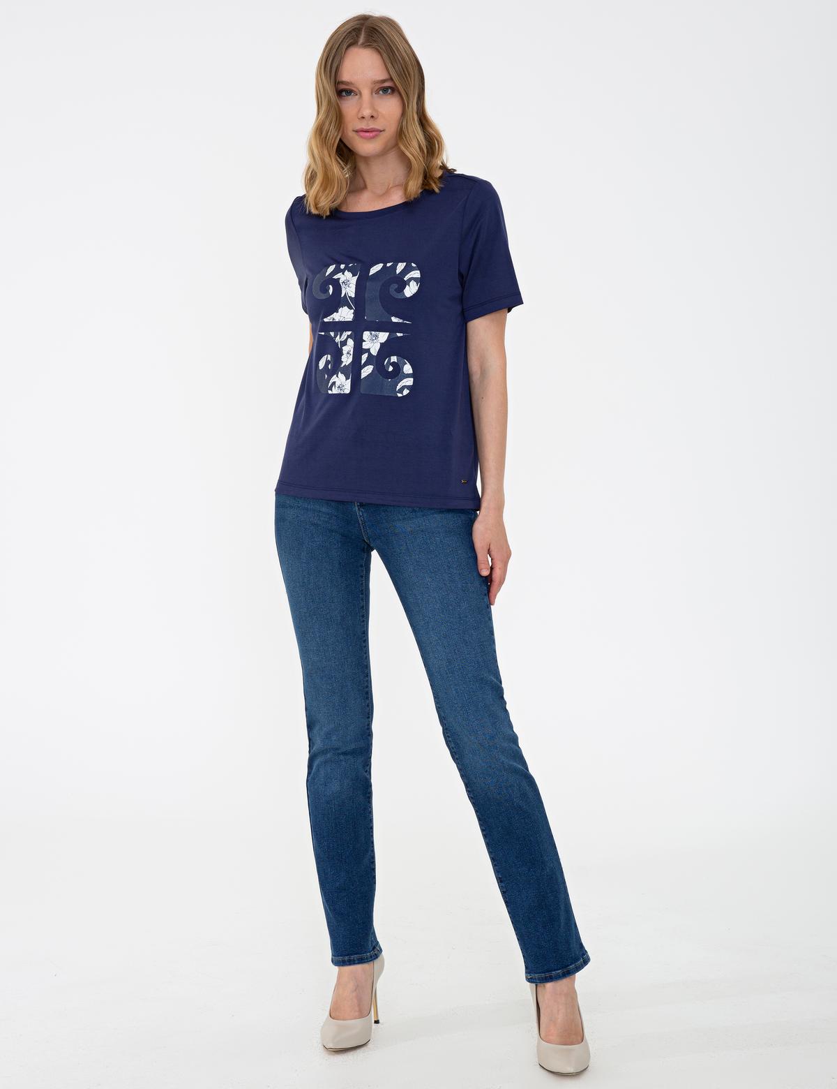 Lacivert Regular Fit Tişört - 50243710004