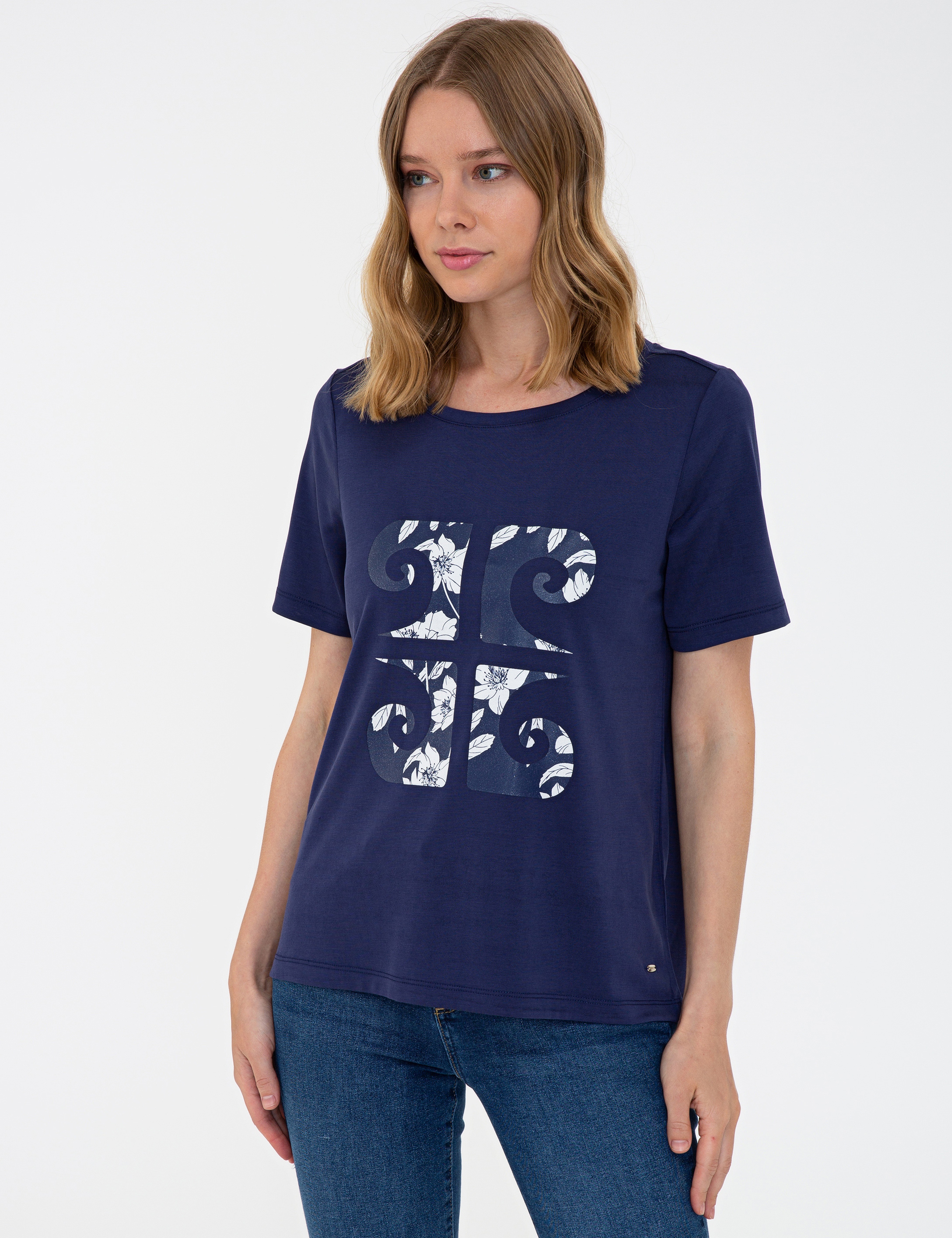 Lacivert Regular Fit Tişört - Image 3