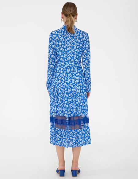 Saks Desenli Elbise - 50243740001