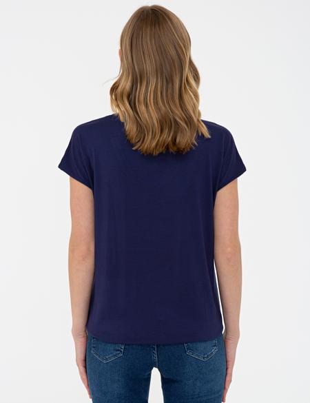 Lacivert Comfort Fit Tişört - 50243709001