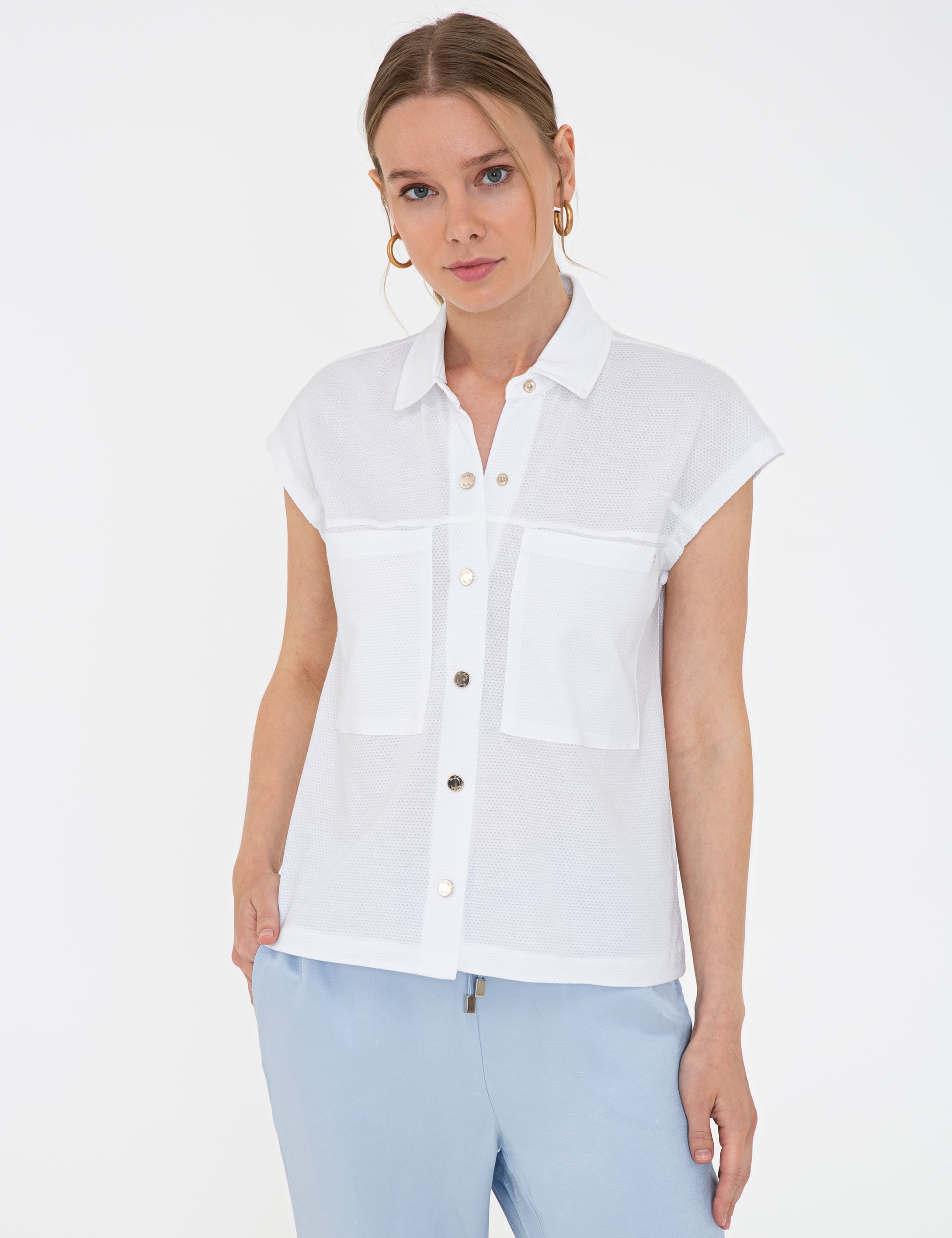 Beyaz Regular Fit Tişört