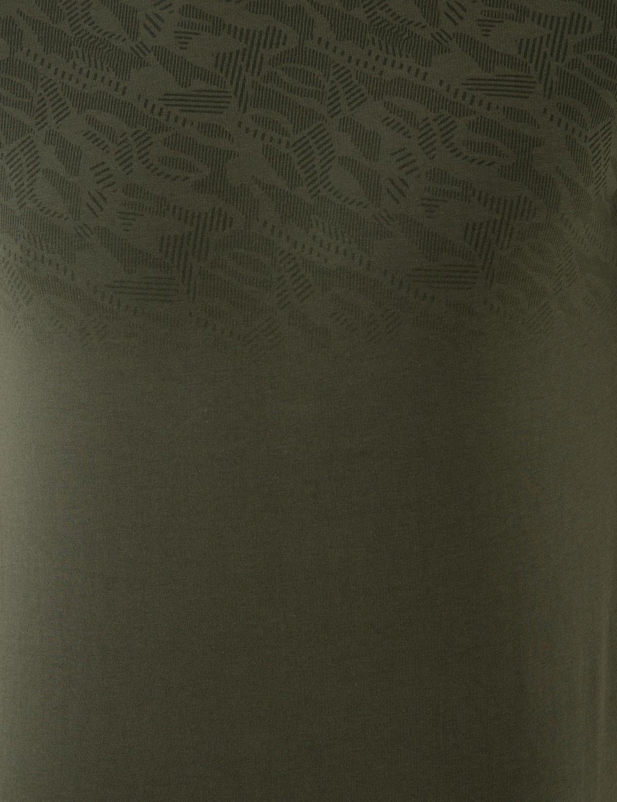 Haki Slim Fit Bisiklet Yaka T-Shirt - 50241522020