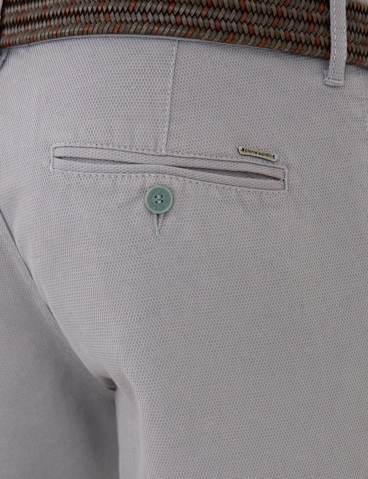 Gri Slim Fit Kanvas Pantolon - 50240397079