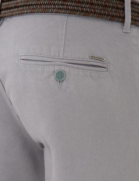 Gri Slim Fit Kanvas Pantolon - 50240397079