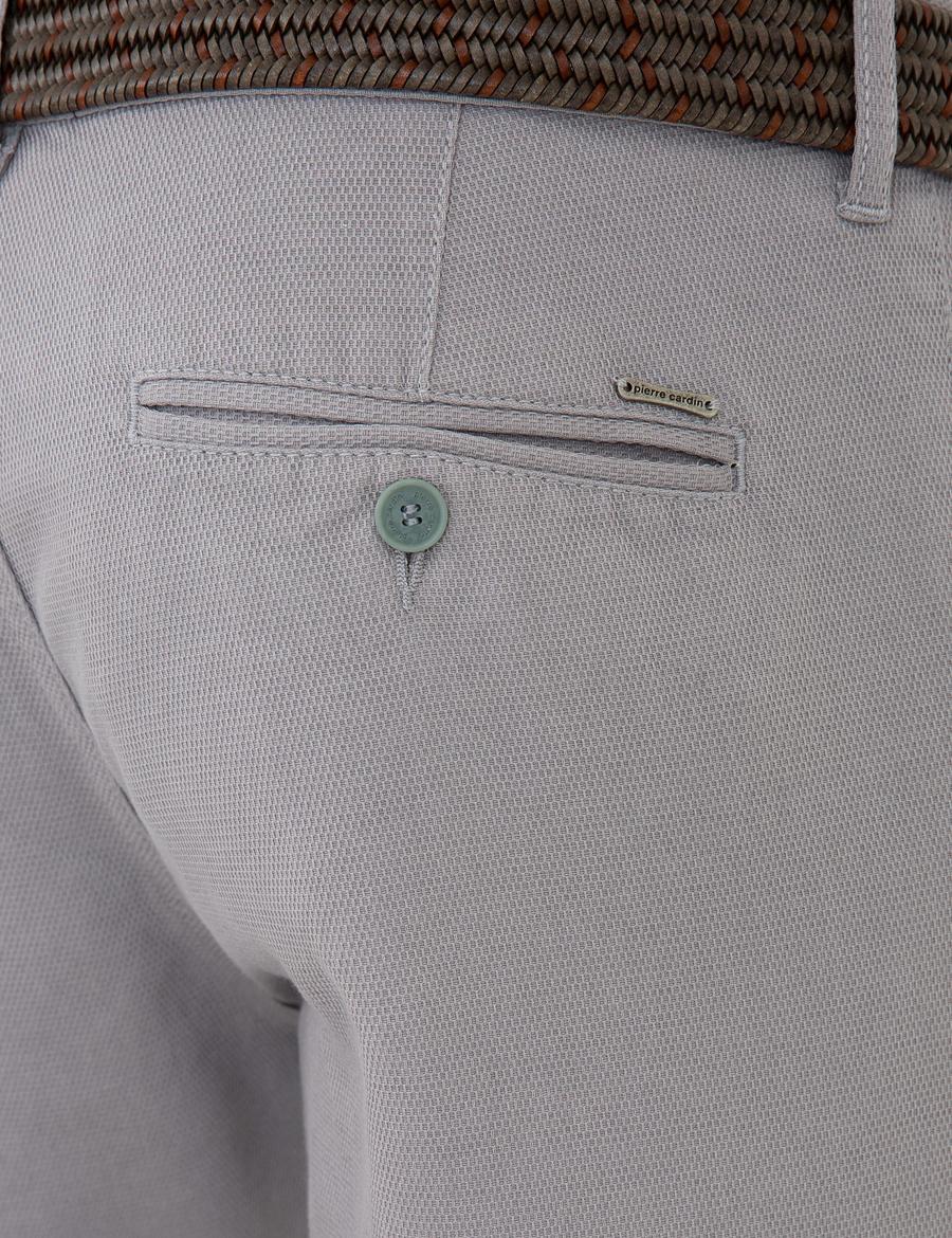 Gri Slim Fit Kanvas Pantolon
