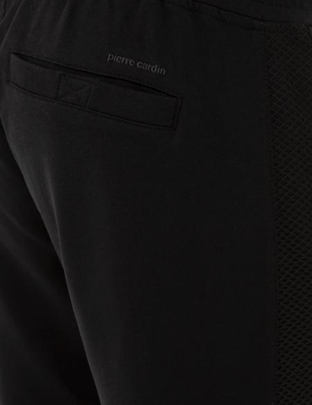 Siyah Standart Fit Örme Şort - 50233260014