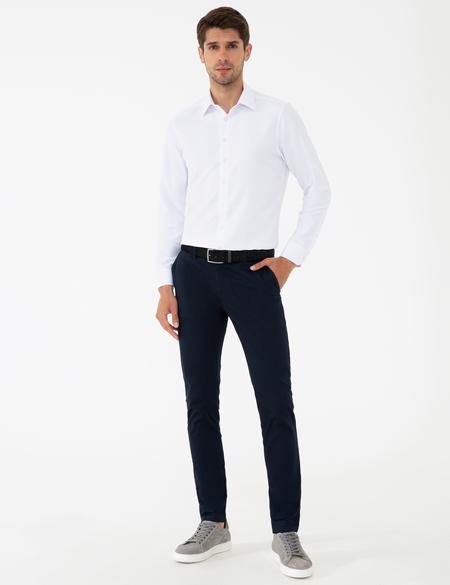 Beyaz Slim Fit Uzun Kollu Gömlek - 50240406008