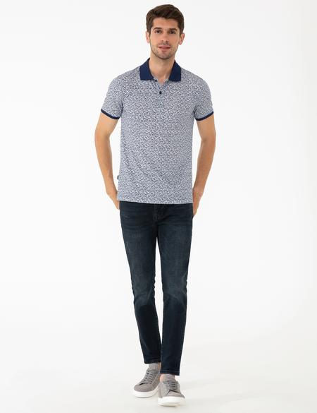 Lacivert Slim Fit Tişört - 50242154001