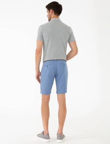Mavi Standart Fit Bermuda Şort