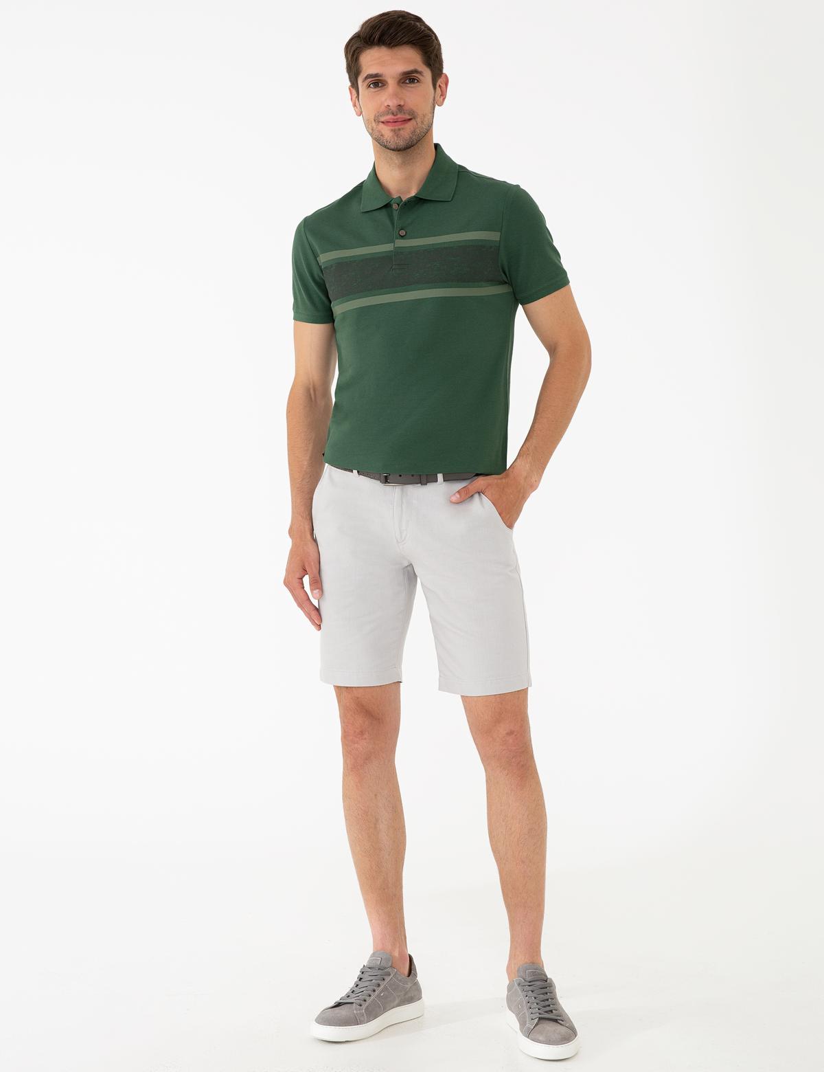 Taş Standart Fit Bermuda Şort