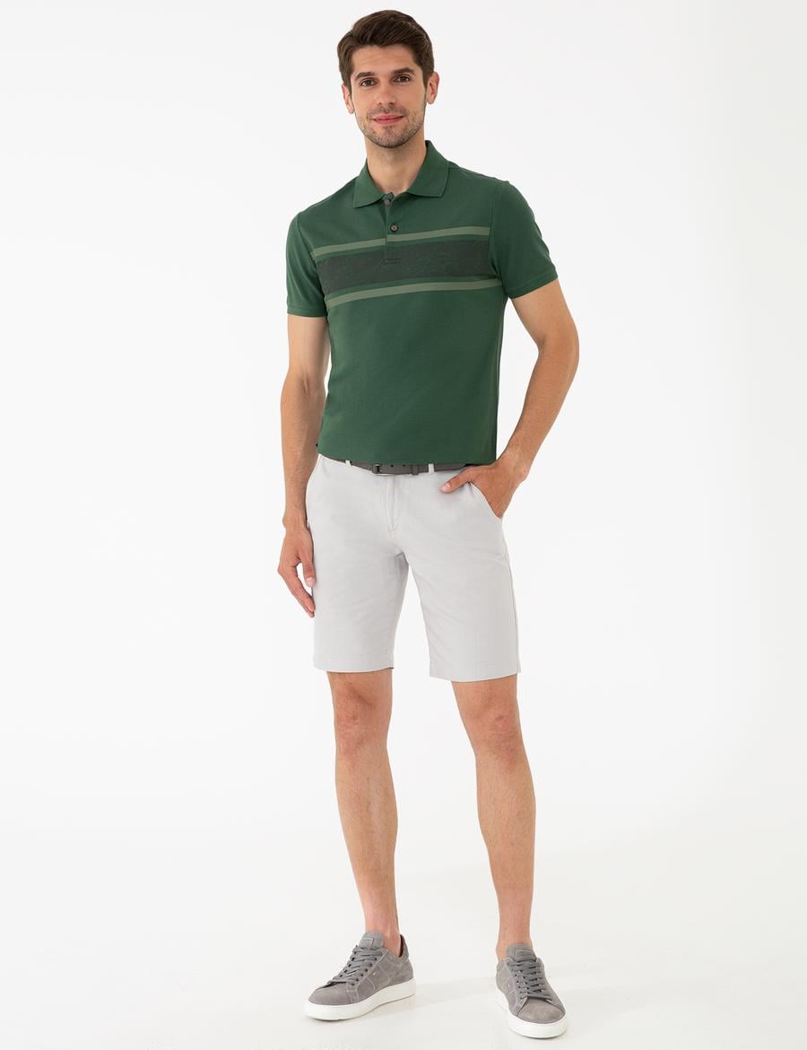 Taş Standart Fit Bermuda Şort