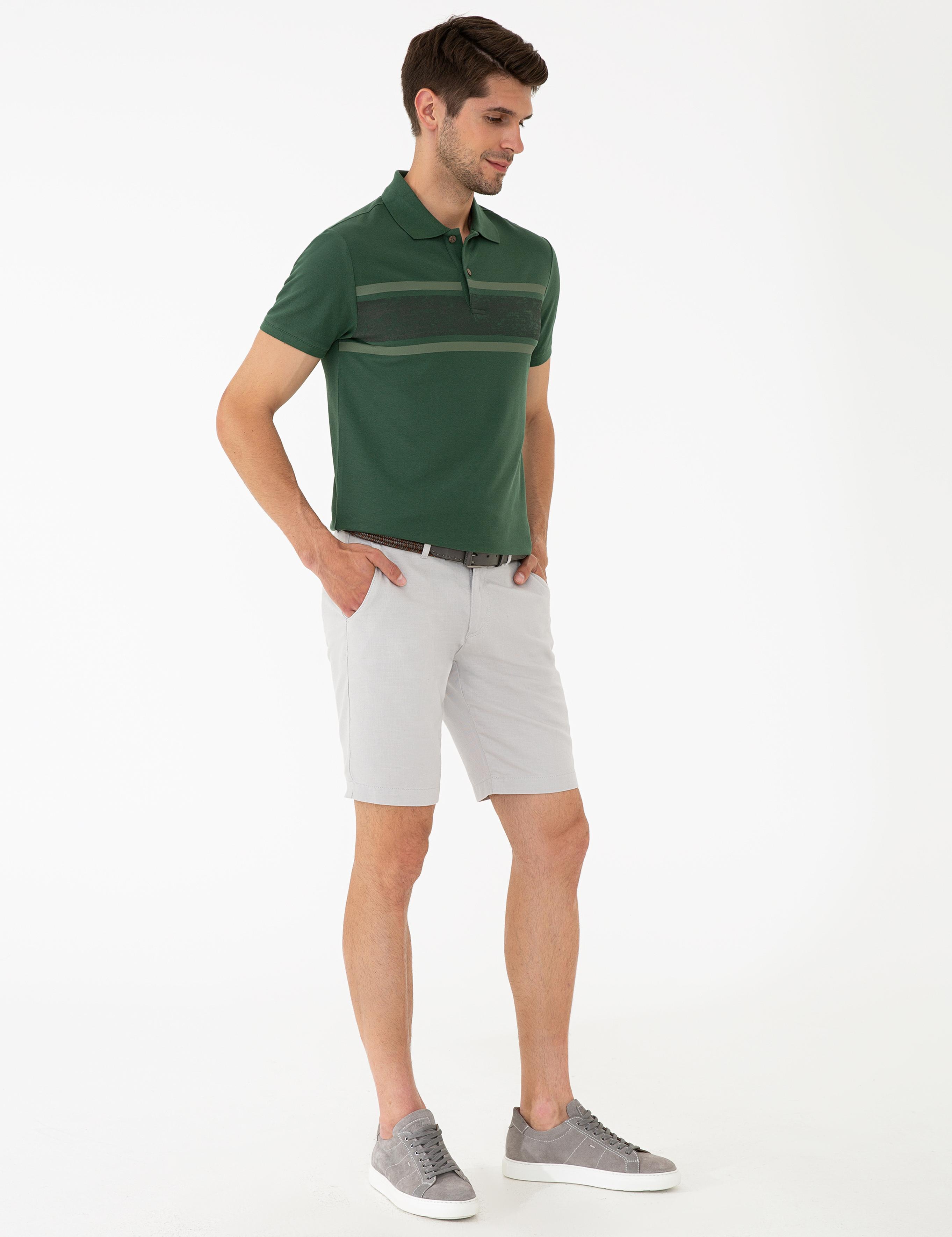 Taş Standart Fit Bermuda Şort