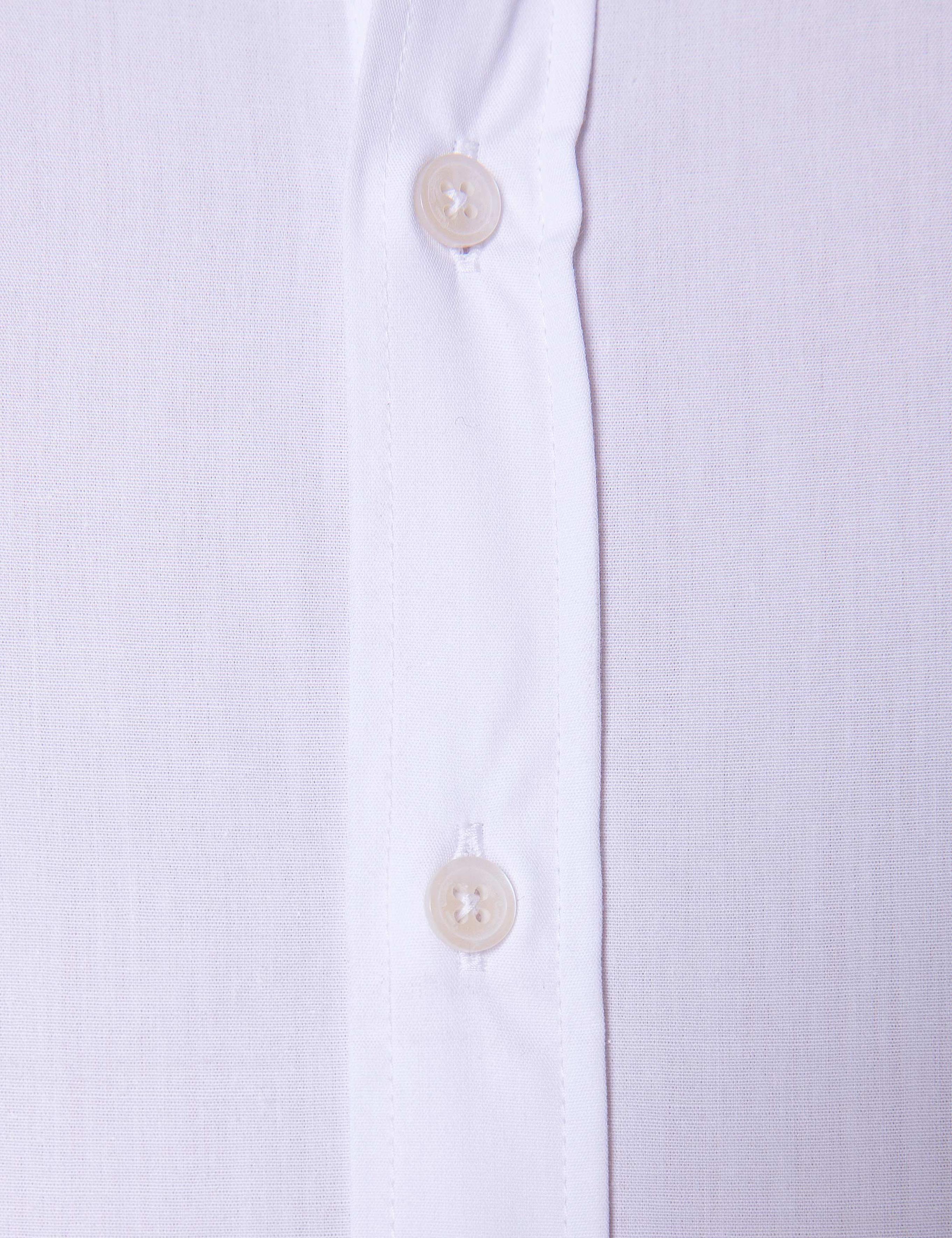 Beyaz Slim Fit Uzun Kollu Basic Gömlek