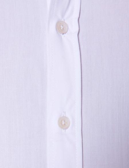 Beyaz Slim Fit Uzun Kollu Basic Gömlek - 50204593023