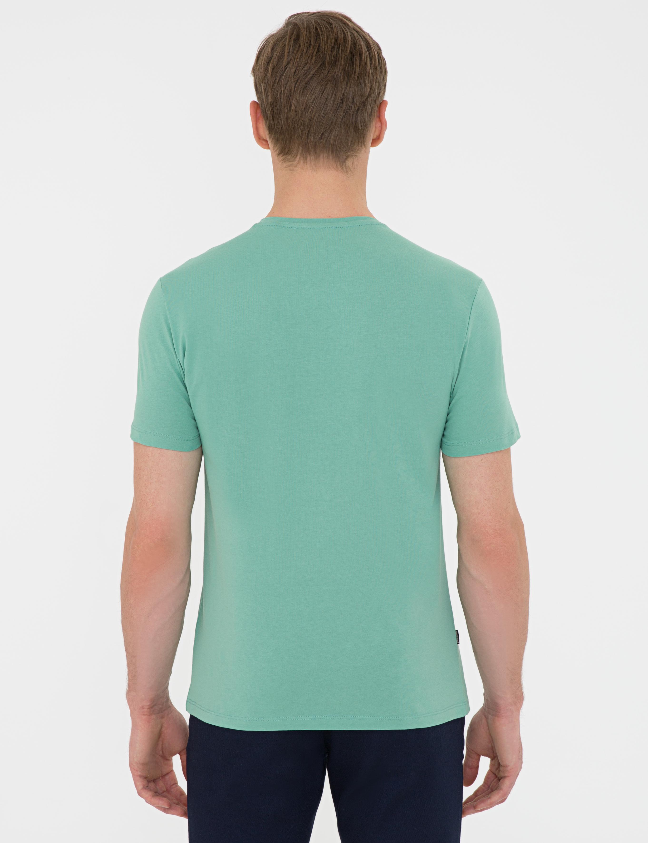 Çağla Slim Fit Baskılı Bisiklet Yaka Tişört