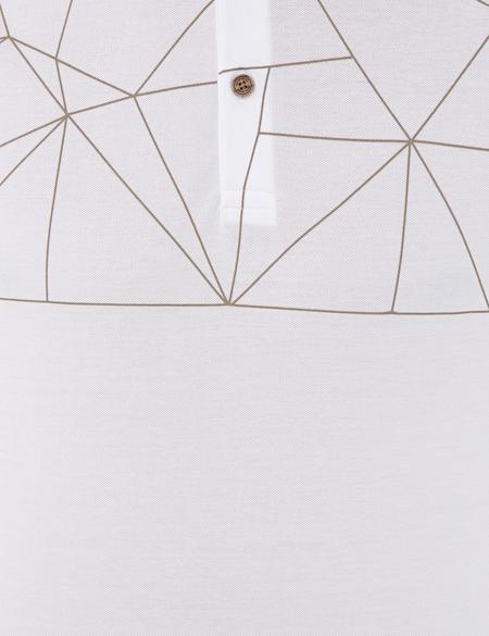 Beyaz Slim Fit Polo Yaka Tişört - 50242145006