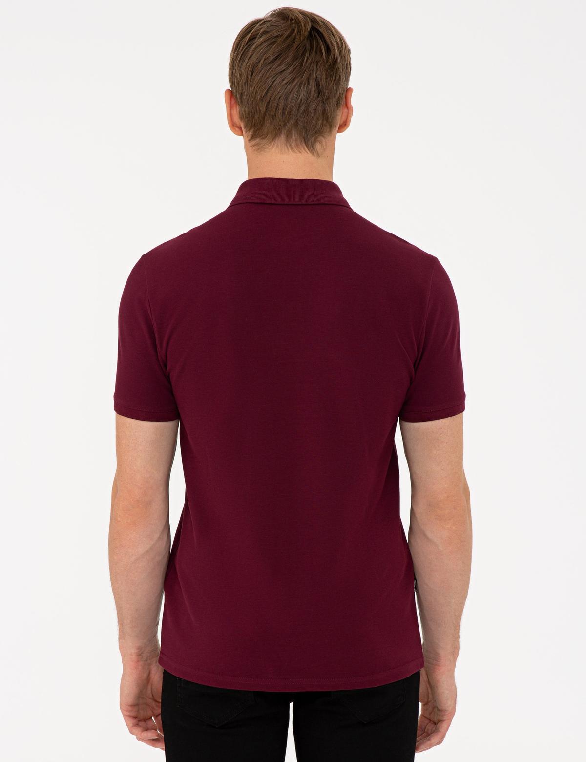 Bordo Slim Fit Tişört - 50242145014