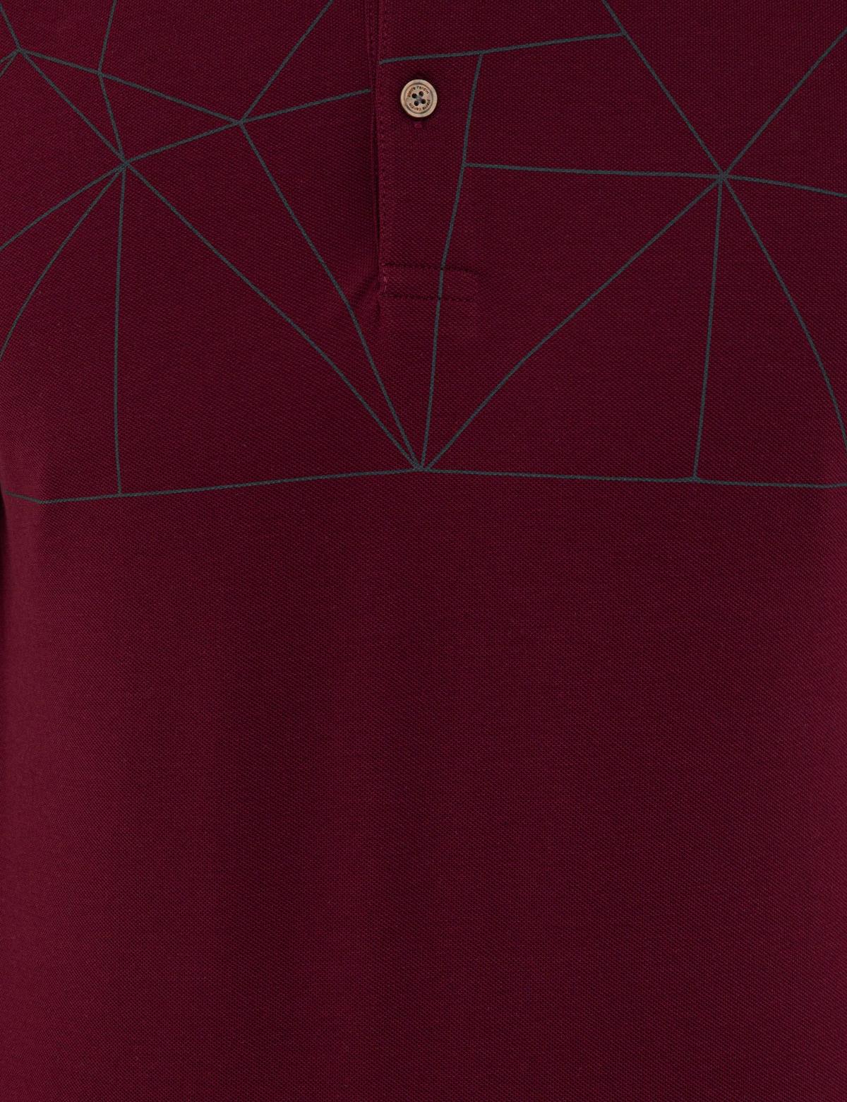 Bordo Slim Fit Tişört - 50242145014