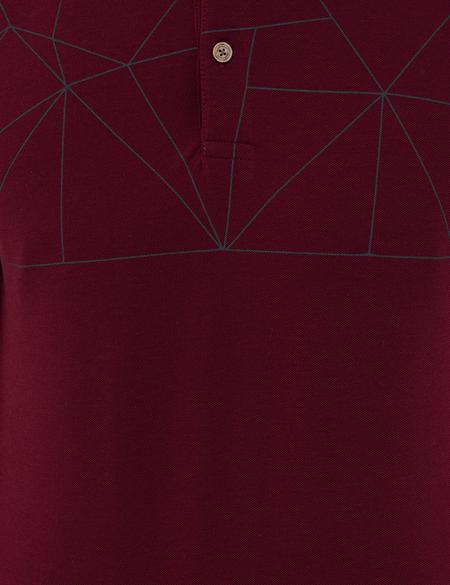 Bordo Slim Fit Tişört - 50242145014